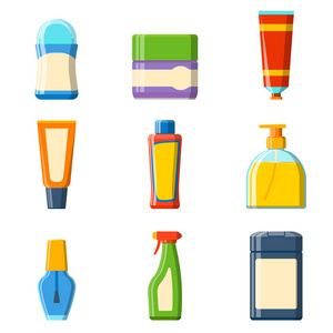 浴淋浴平面樣式圖與現(xiàn)代化衛(wèi)浴設(shè)計(jì) 容器、塑料瓶與衛(wèi)生材料的融合